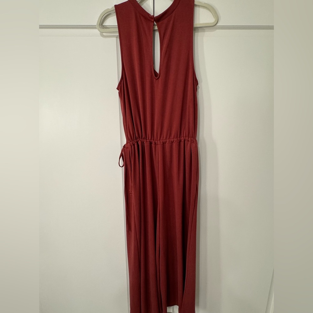 Sweaty Betty Cruise Wide Leg Sleeveless Jumpsuit Falu Red - Picture 12 of 14